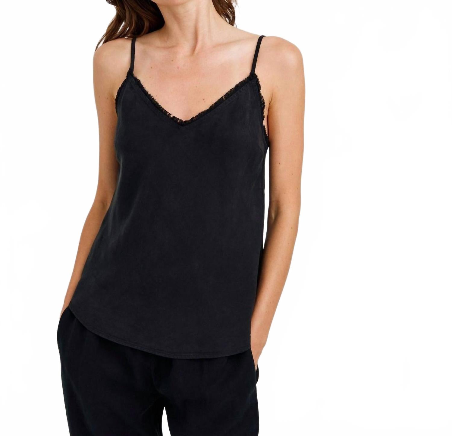 

Топ Frayed Cami In Vintage Black Bella Dahl