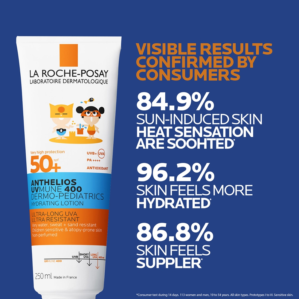 Солнцезащитный лосьон для тела Anthelios Dermo-Pediatrics SPF 50+ La Roche-Posay, 250 мл — фото 4