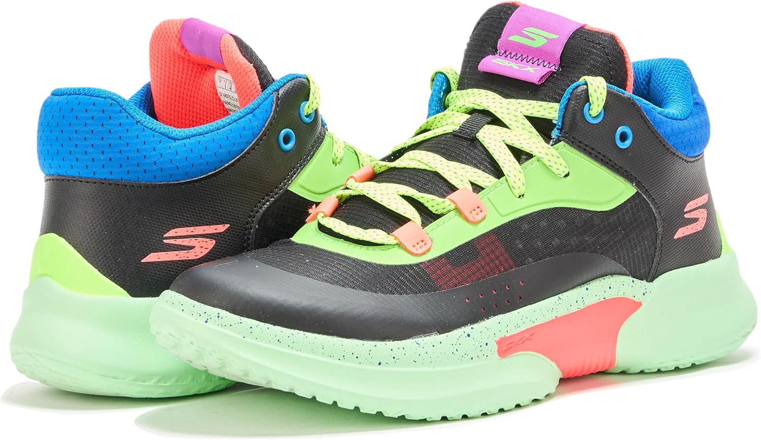 Кроссовки Skechers для мальчиков Skx Court Hype, черный — фото 3