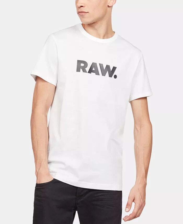 

Мужская футболка Holorn RAW Graphic Logo с круглым вырезом G-Star Raw, белый