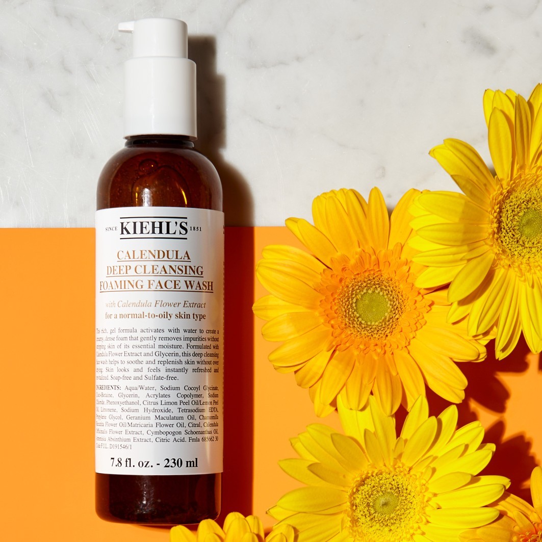 Гель для умывания Kiehl's — Гель для лица calendula foaming wash Kiehls, объем, 75 мл — фото 3