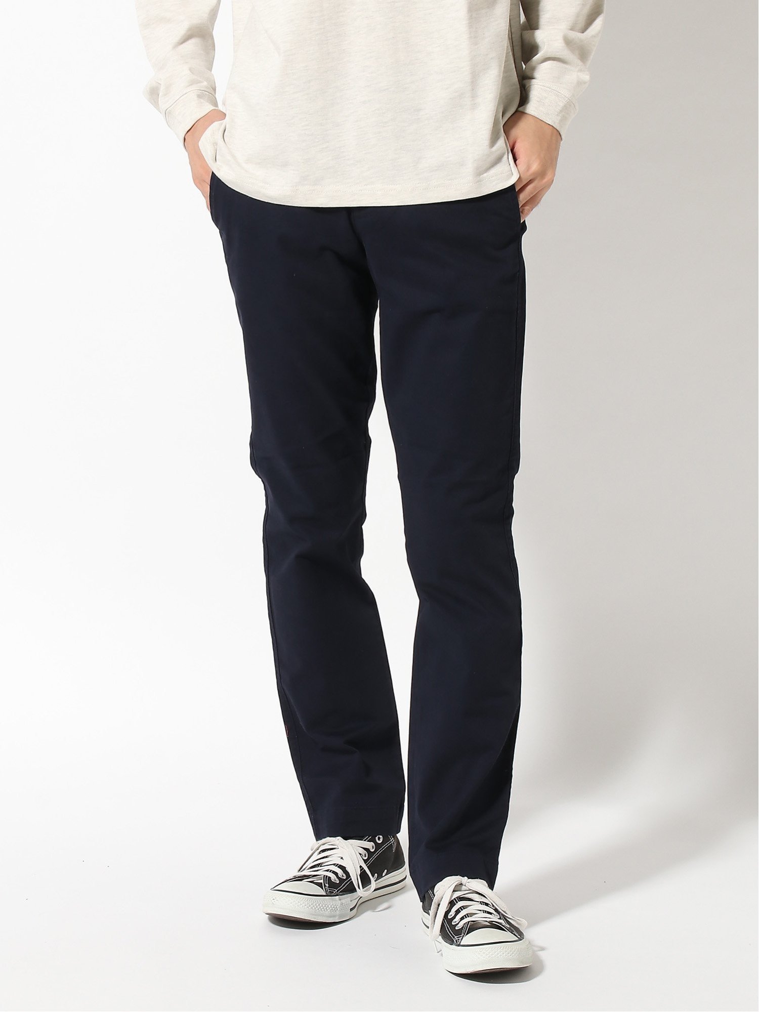 Брюки Gapflex Essential Khaki Straight Fit Gap, NEW_CLASSIC_NAVY — фото 2