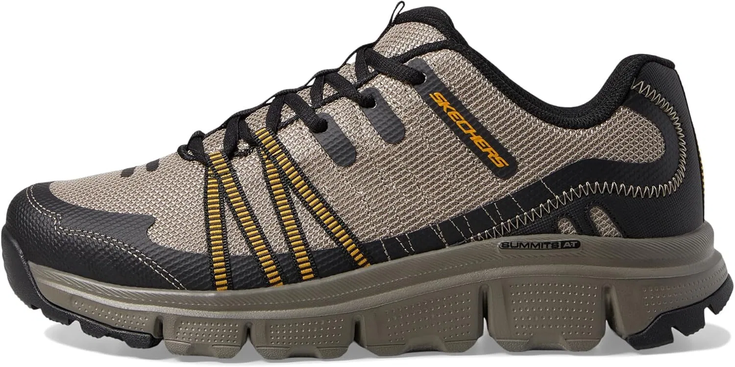 Мужские кроссовки Skechers Summits в Twin Bridges, Tan Synthetic Textile Black Trim — фото 4