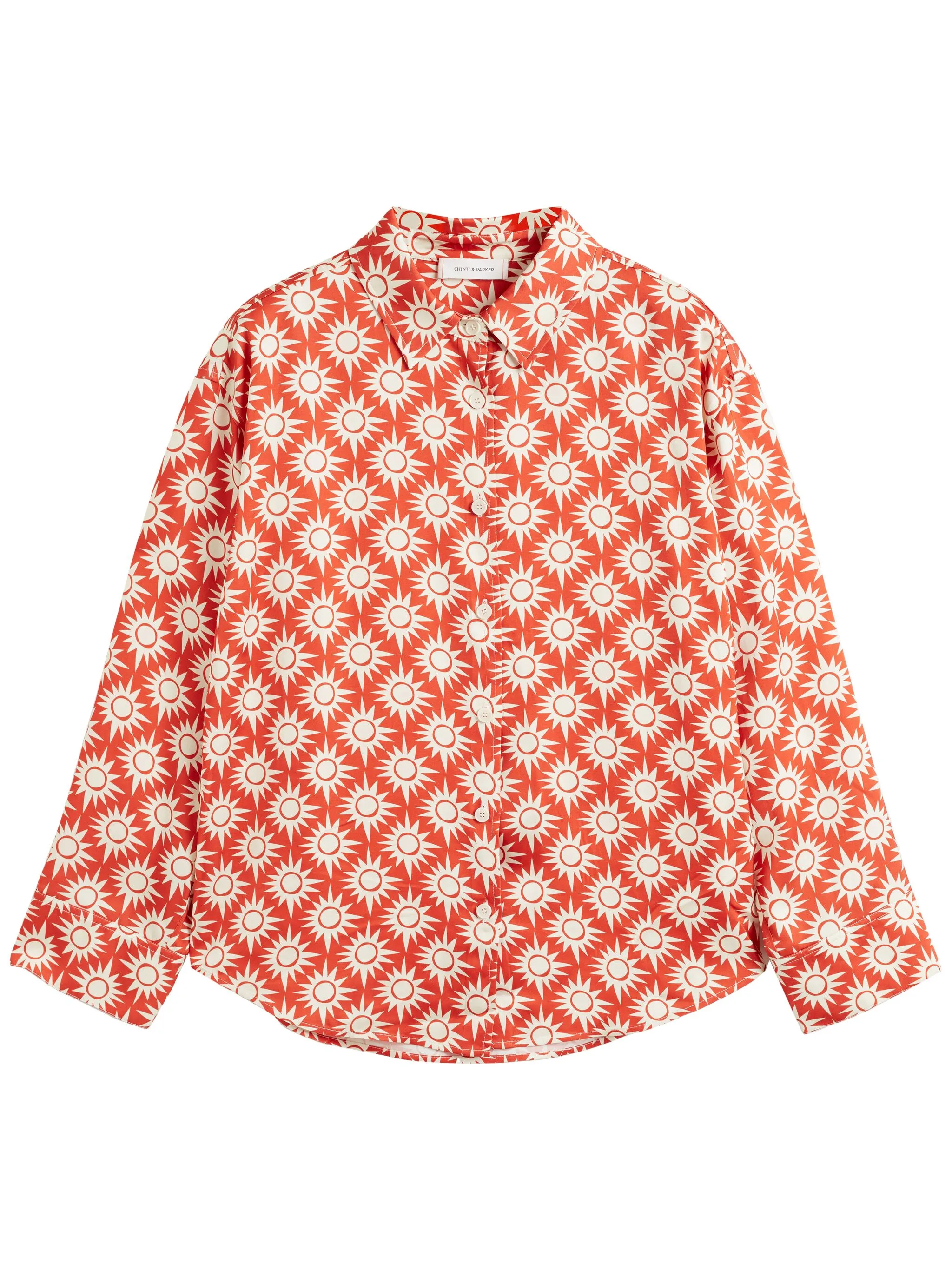 

Пижамный топ Paradise из коллаборации с Laura Whitmore Chinti & Parker, оранжевый