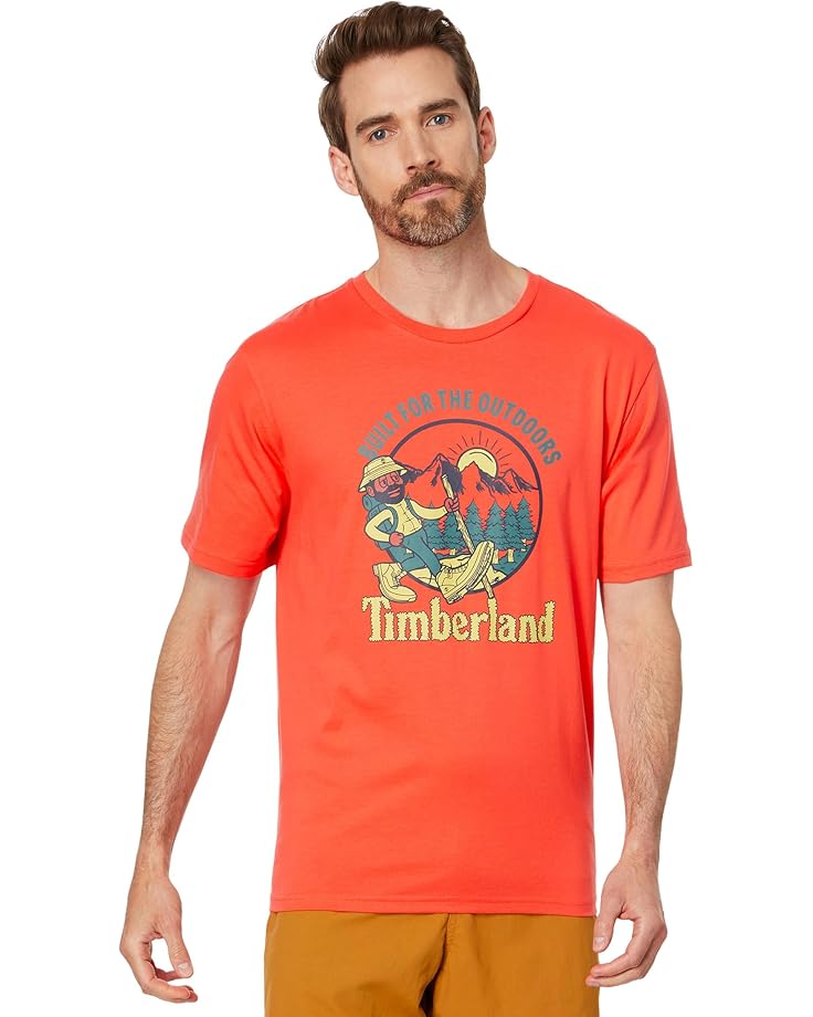 

Футболка Timberland Hike Out Graphic Tee, цвет Hot Coral