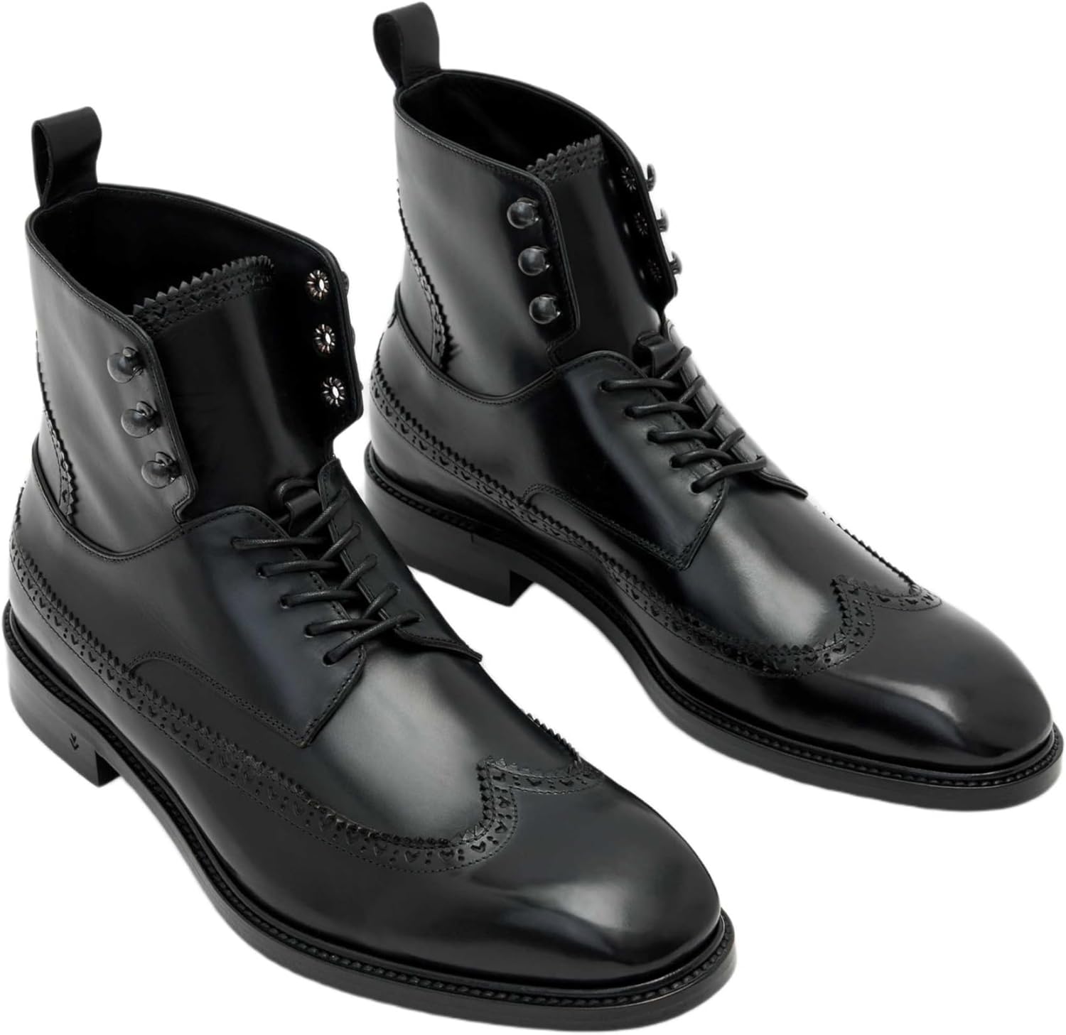 Мужские ботинки John Varvatos Harrison Wingtip, Mineral Blk — фото 2