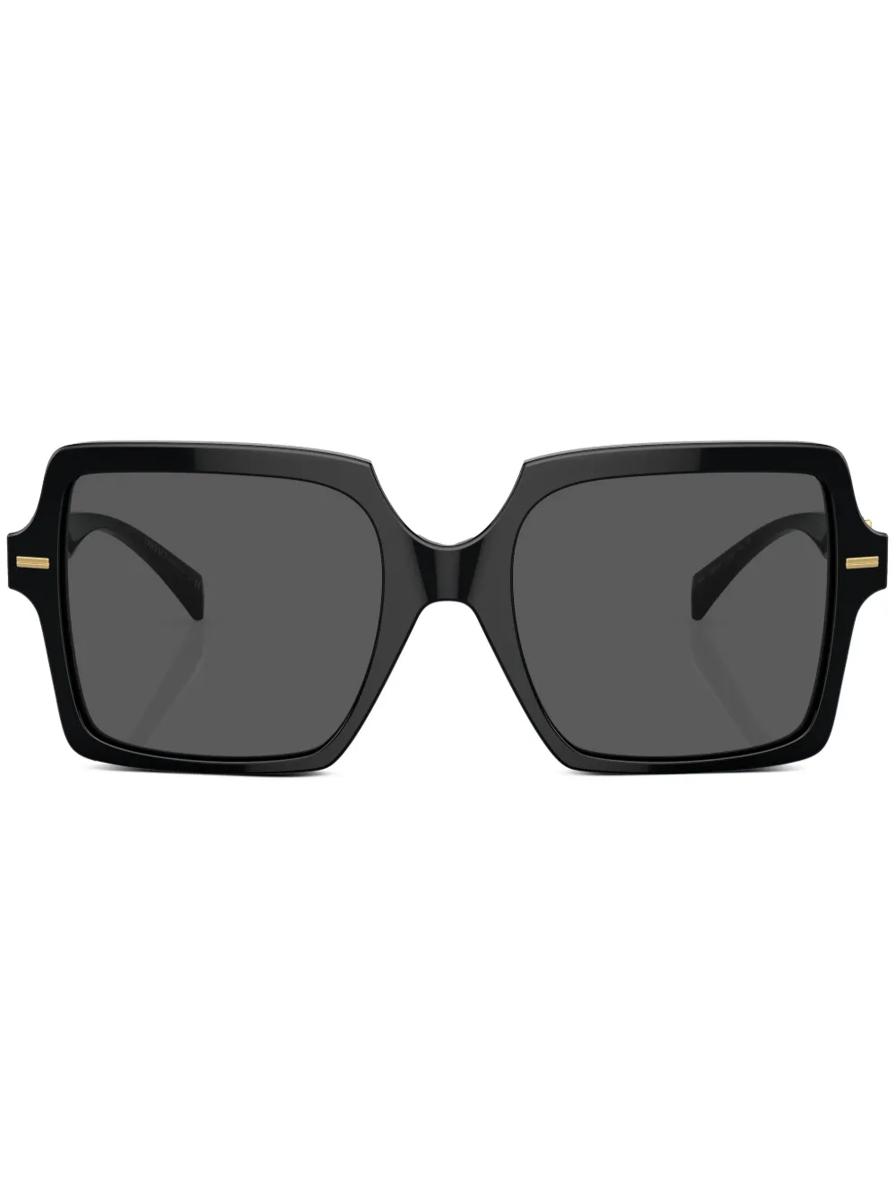 

Солнцезащитные очки в массивной квадратной оправе Versace Eyewear, черный