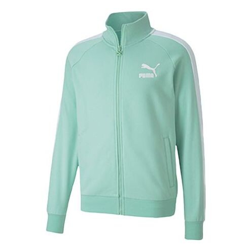 

Куртка iconic minimalistic casual stand collar jacket green Puma, зеленый