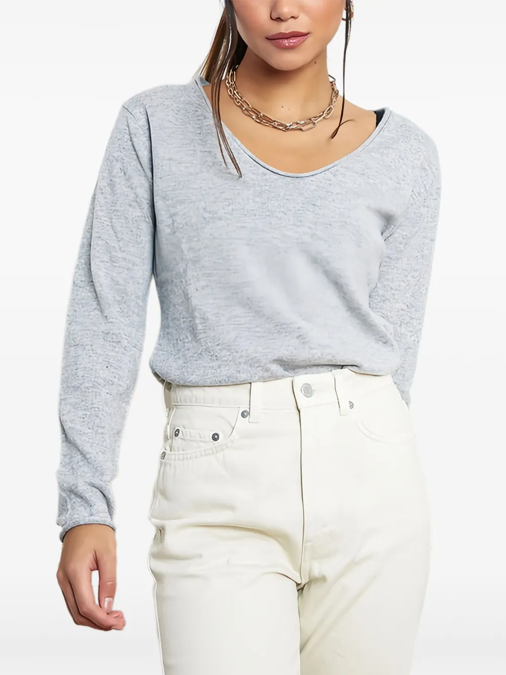 

Футболка с V-образным вырезом Paloma Vue Sur Mer, серый