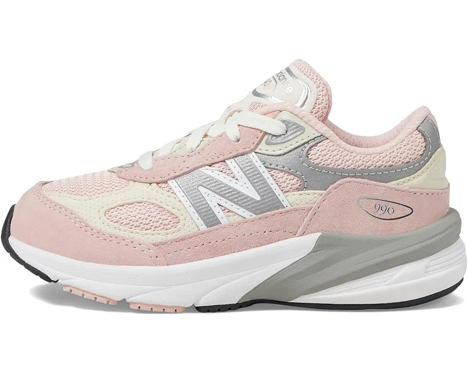 Кроссовки New Balance Kids 990V6 (Infant/Toddler), Pink Haze/White — фото 4