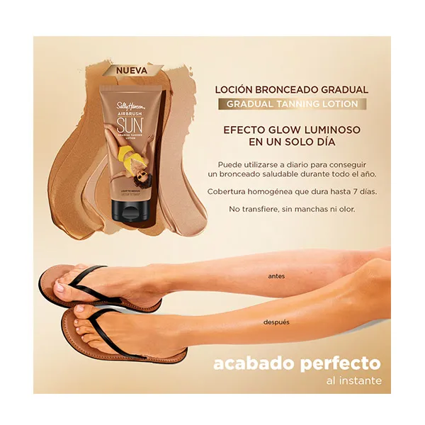 Лосьон для загара Airbrush Sun Gradual Tanning Lotion Sally Hansen, 1 UD — фото 4