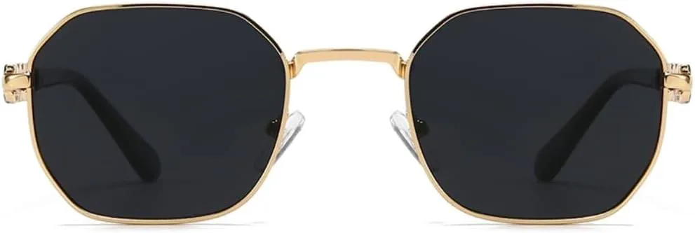 

Солнцезащитные очки с защитой UV400 | Металлические петли, круглая оправа | Для женщин и мужчин, для занятий спортом на открытом воздухе и вождения LXLHWN, Gray