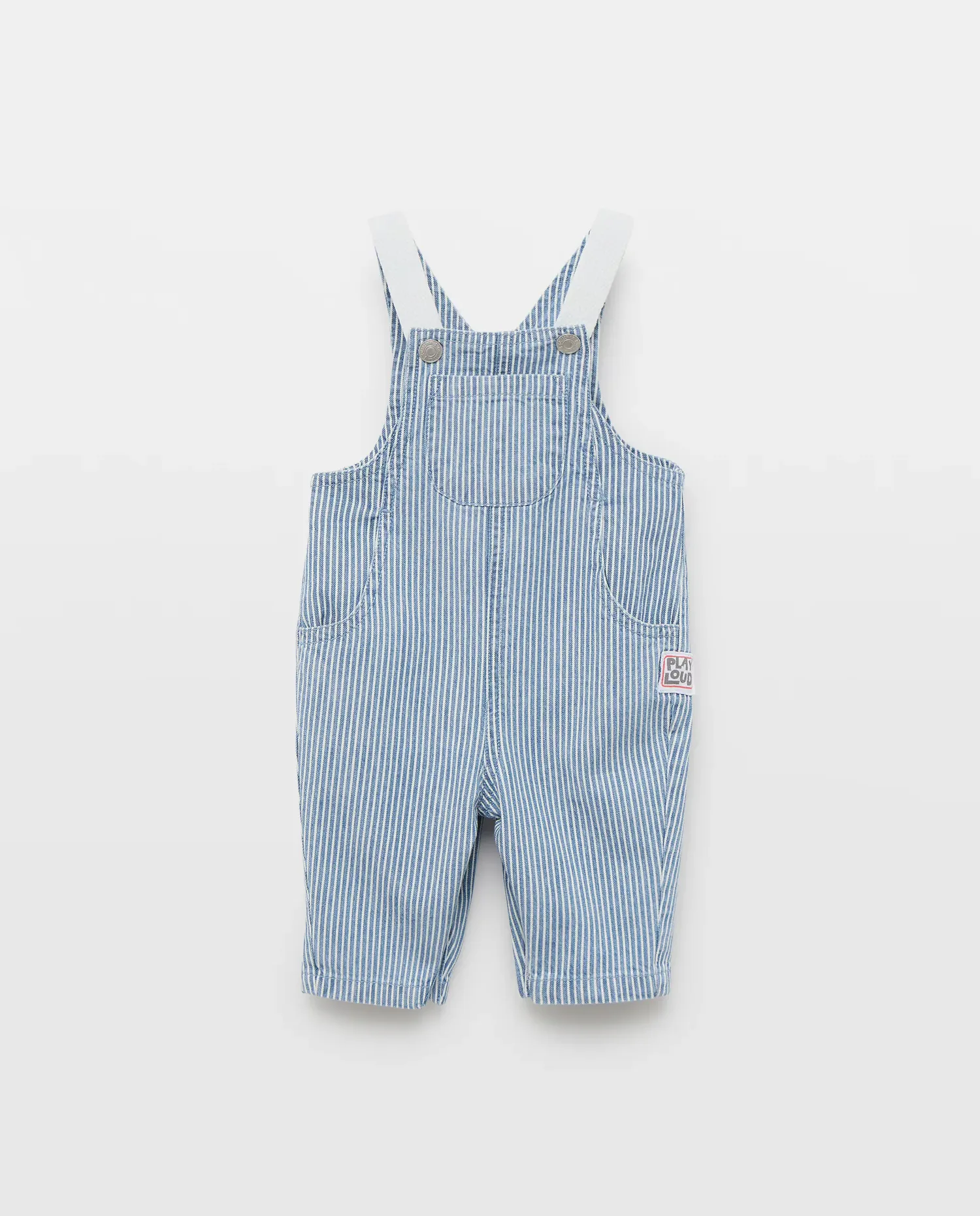 Длинный комбинезон в рубчик для мальчика Baby El Corte Inglés, светло-серый