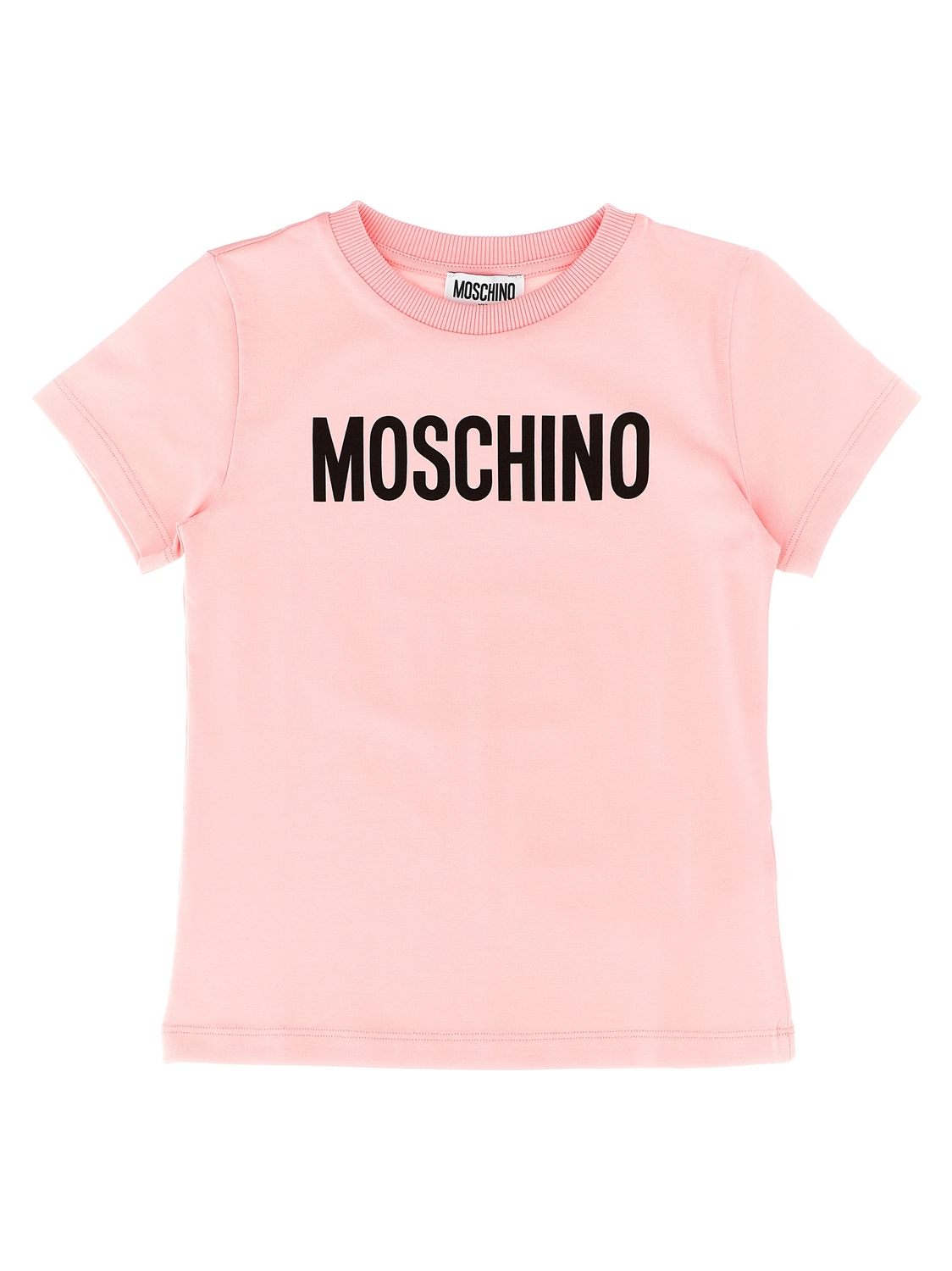 

Футболка с логотипом в виде надписи MOSCHINO KID TEEN, розовый