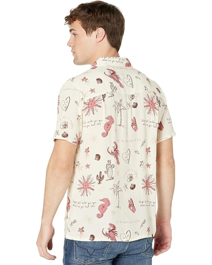

Рубашка NATIVE YOUTH Wander Button-Up Shirt, цвет Stone