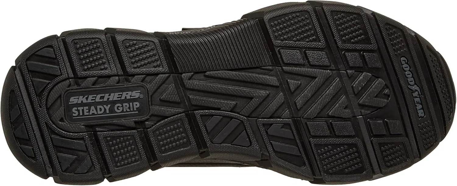 Мужские водонепроницаемые ботинки-слипоны Skechers Herren John Deere Men's Slip-ins Midcut Chelsea Duckboot с резиновой подошвой Goodyear, Black — фото 4