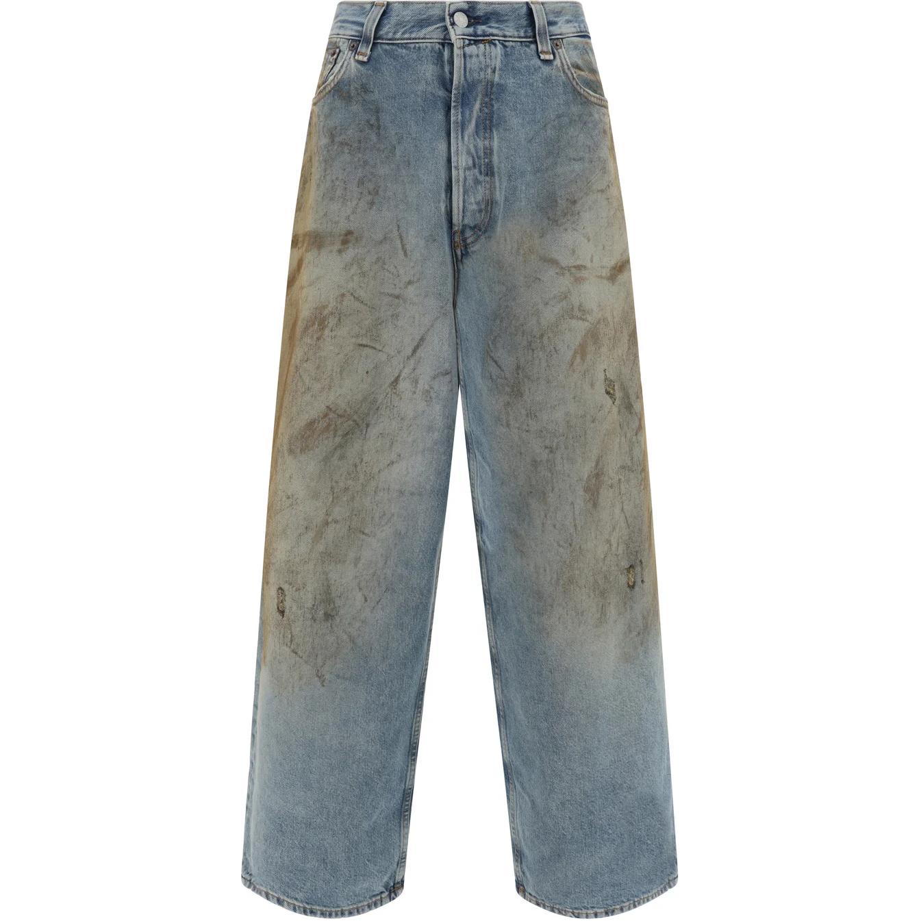 

Джинсы Baggy Fit с нашивкой-логотипом Acne Studios, синий