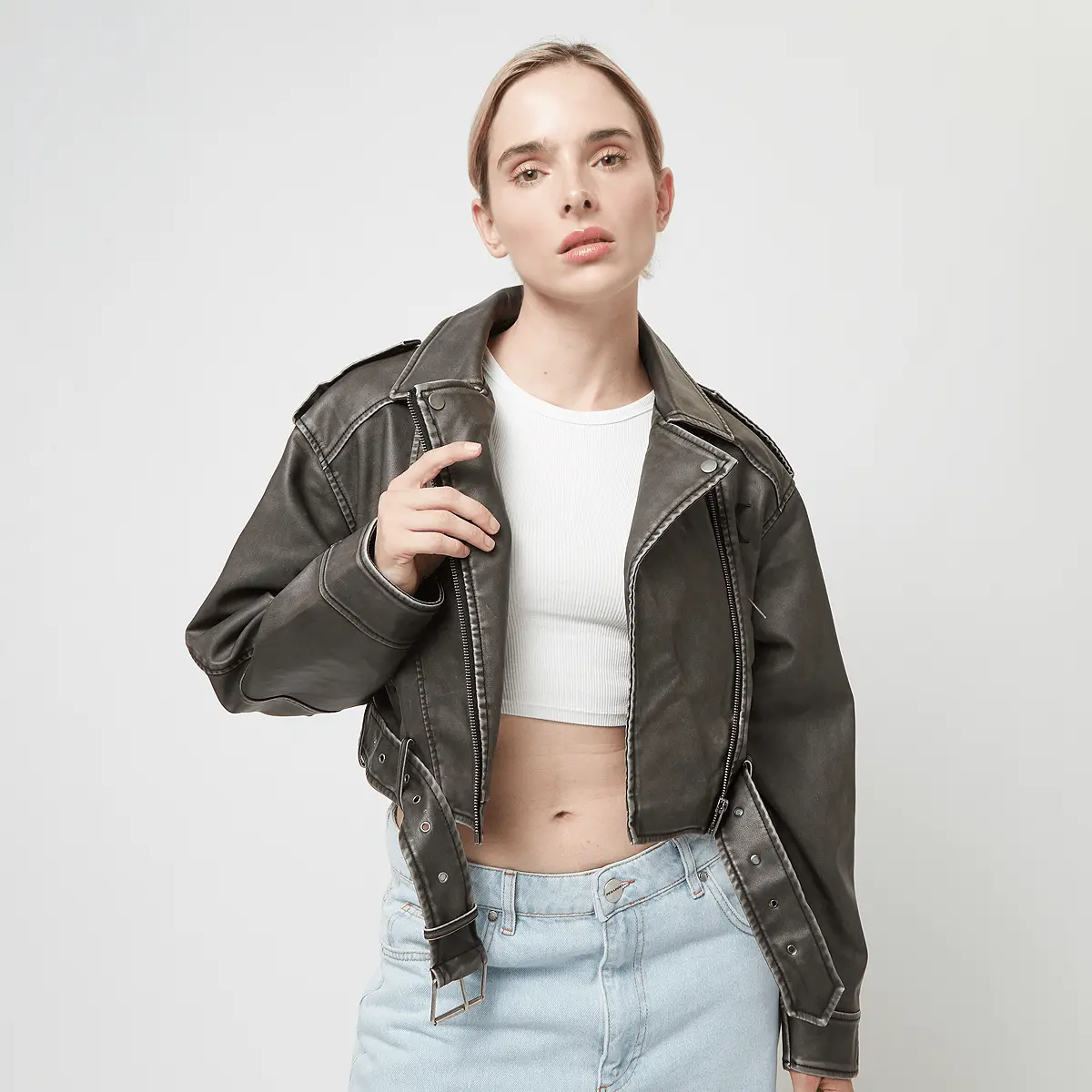 

Куртка Karl Kani OG Short Biker Jacket, серый