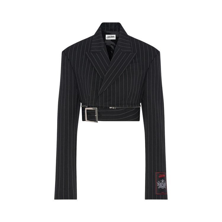 

Куртка Jean Paul Gaultier Short Suit Jacket 'Black/White', черный