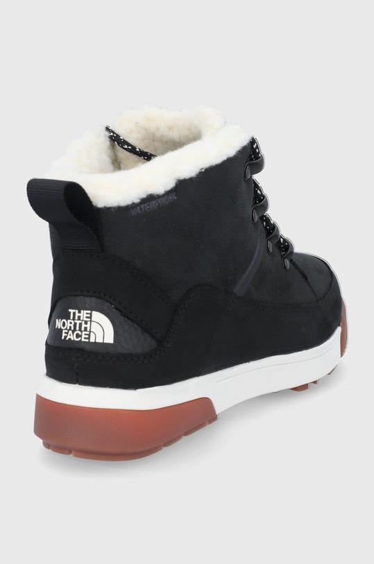 Женские зимние ботинки The North Face кожаные водостойкие, черный — фото 3