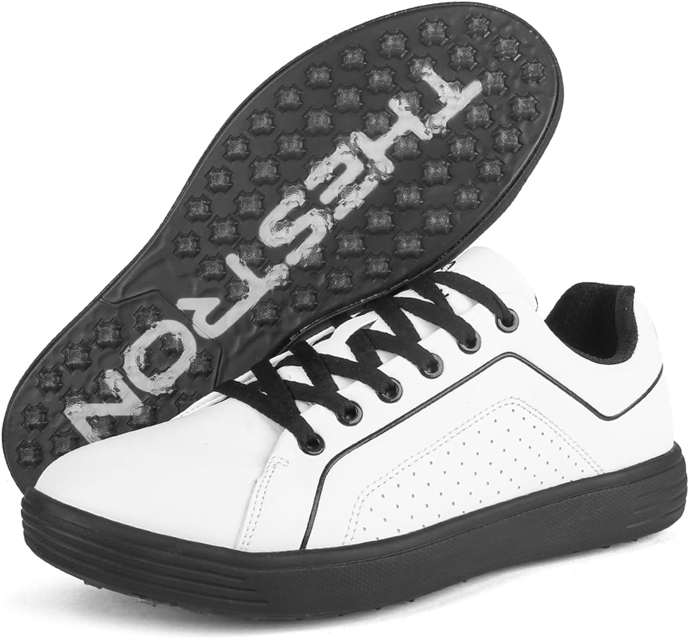 

Мужские гольф-туфли без шипов Профессиональная обувь для гольфа Роскошная обувь для прогулок для гольфистов на открытом воздухе Zakey, черный