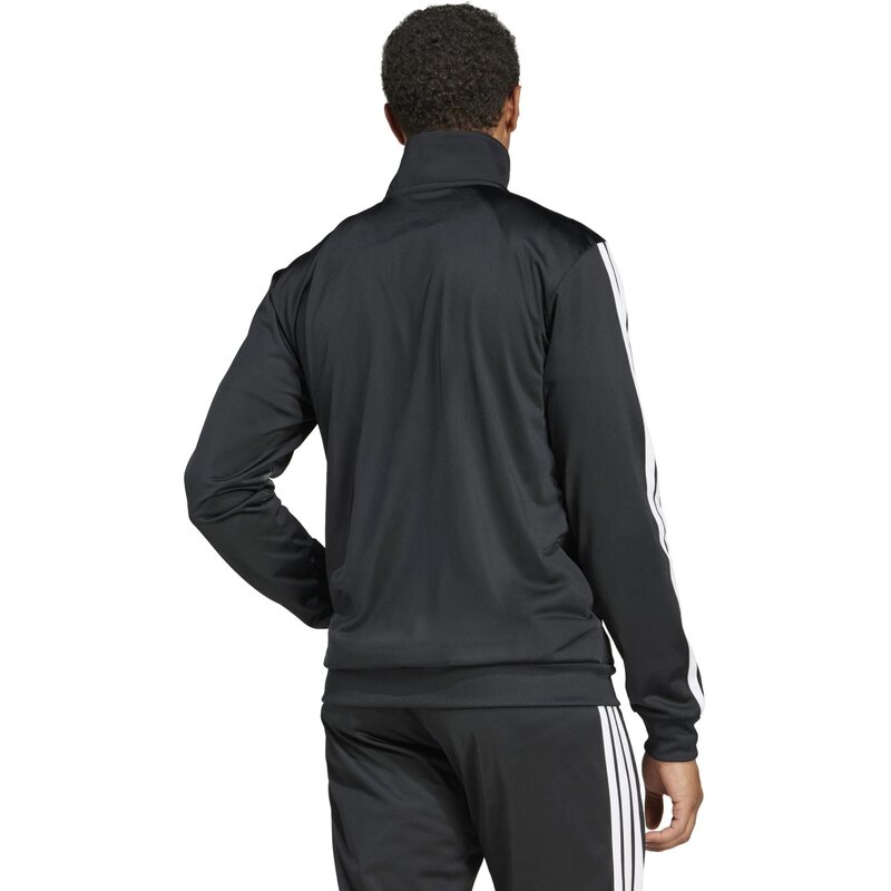 Трикотажная куртка с тремя полосками Adidas, черный — фото 3