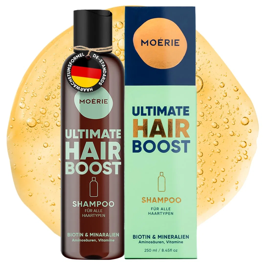 Шампунь для роста волос с биотином и кофеином Moerie, Single Set Shampoo