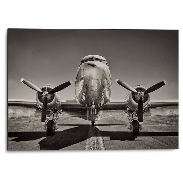

Металлическая картина PLATINUM Vintage Propeller Flugzeug, черный