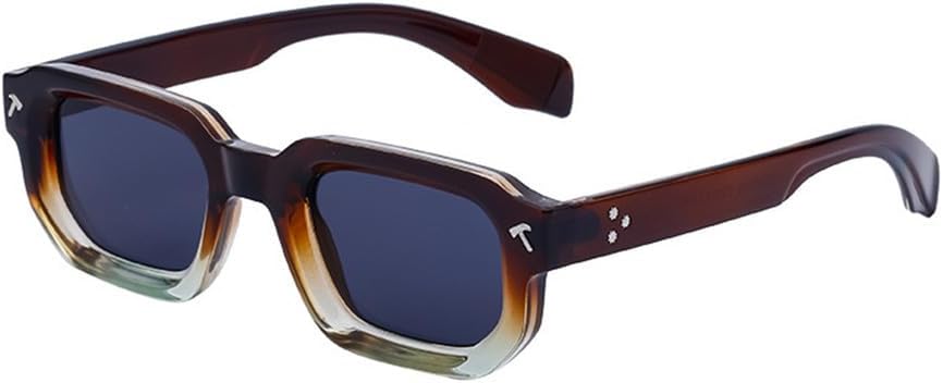 

Солнцезащитные очки UV400 с защитой от УФ-излучения — маленькая оправа с заклепками и градиентным покрытием, подходят для женщин и мужчин, для бега и занятий спортом на открытом воздухе UYPTK, Tea Green Black