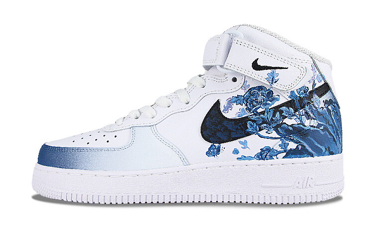

Кроссовки Air Force 1 для скейтбординга мужские, среднего размера, белый/синий Nike