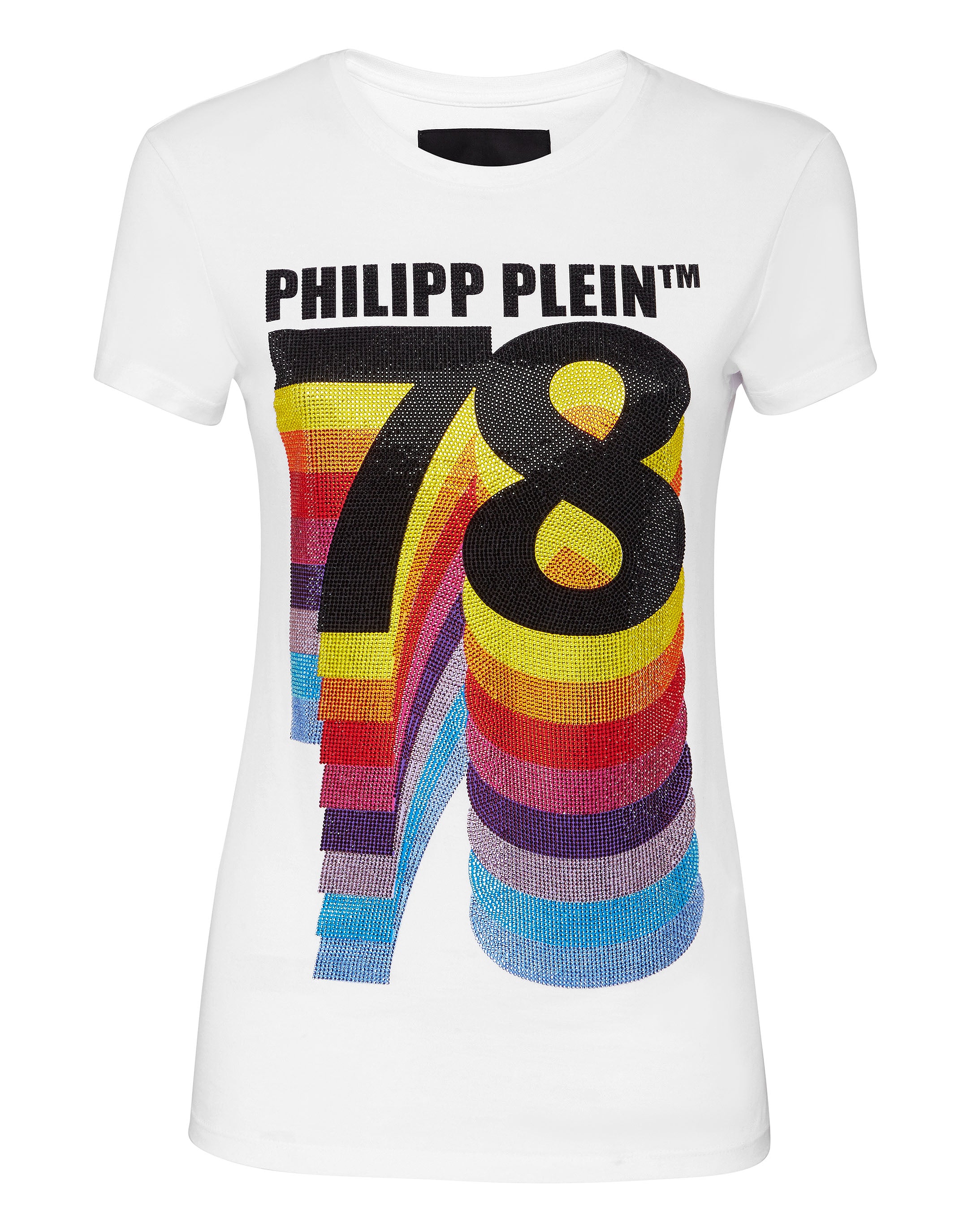 

Футболка с круглым вырезом SS Vintage PP1978 PHILIPP PLEIN, белый