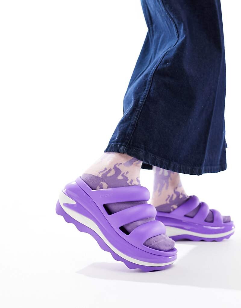 

Сандалии Crocs – Mega Crush – Galaxy Purple с тремя ремешками
