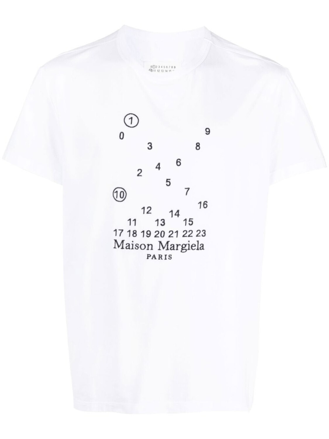 

Maison Margiela футболка Numeric с вышитым логотипом, белый