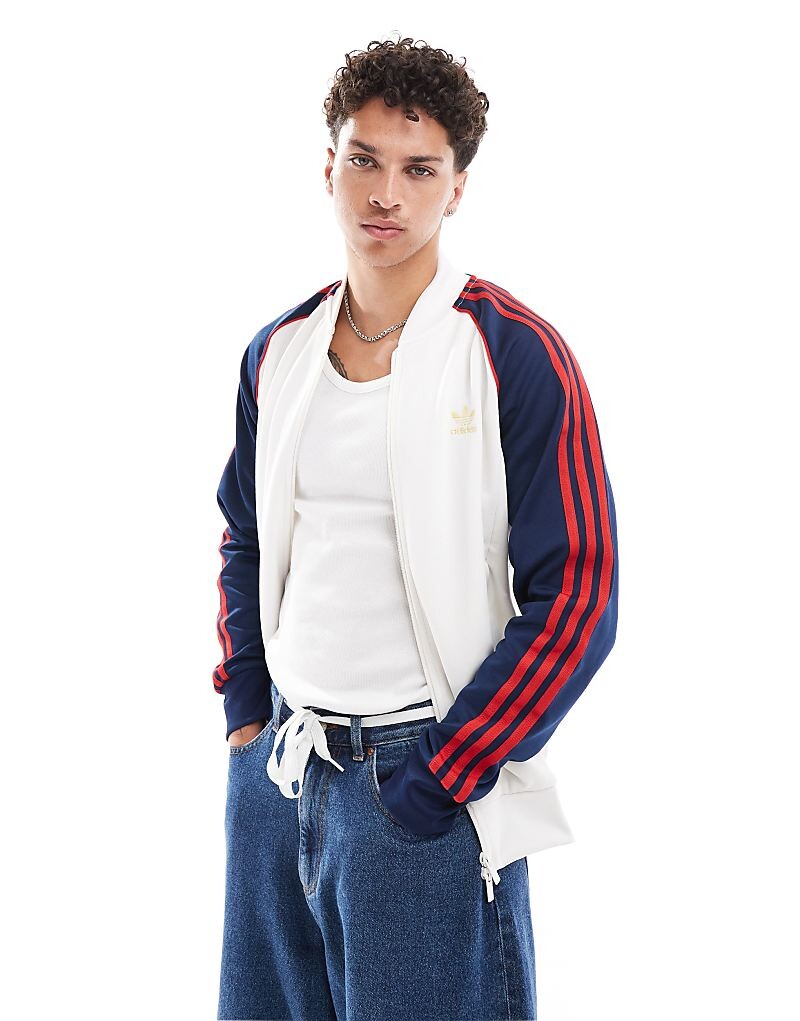

adidas Originals – adicolor Classics – Белая спортивная куртка