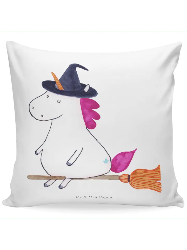 

Подушка Mr & Mrs Panda 40x40 Einhorn Hexe, белый