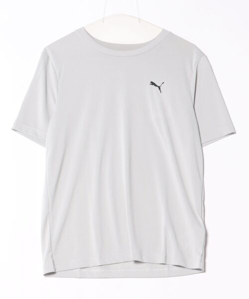 

Футболка с маленьким логотипом, полиэстер PUMA, светло-серый