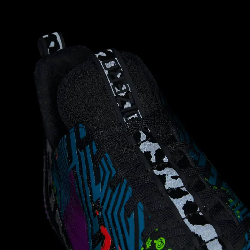Футбольные бутсы Adidas Adizero 2 для мужчин, черный/розовый — фото 3