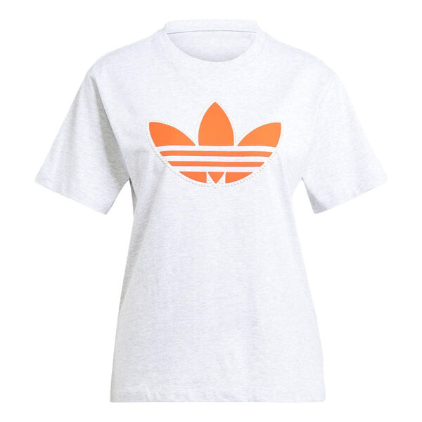 

Футболка (WMNS) adidas originals Pearl Trefoil Logo T-Shirt 'White', белый