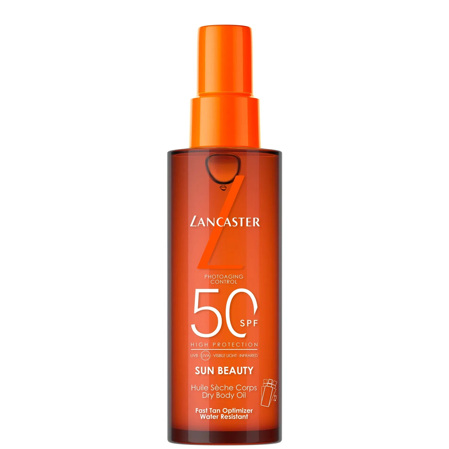 Sun Beauty Satin Dry Oil Fast Tan Optimizer for Body SPF50 150 мл Lancaster
