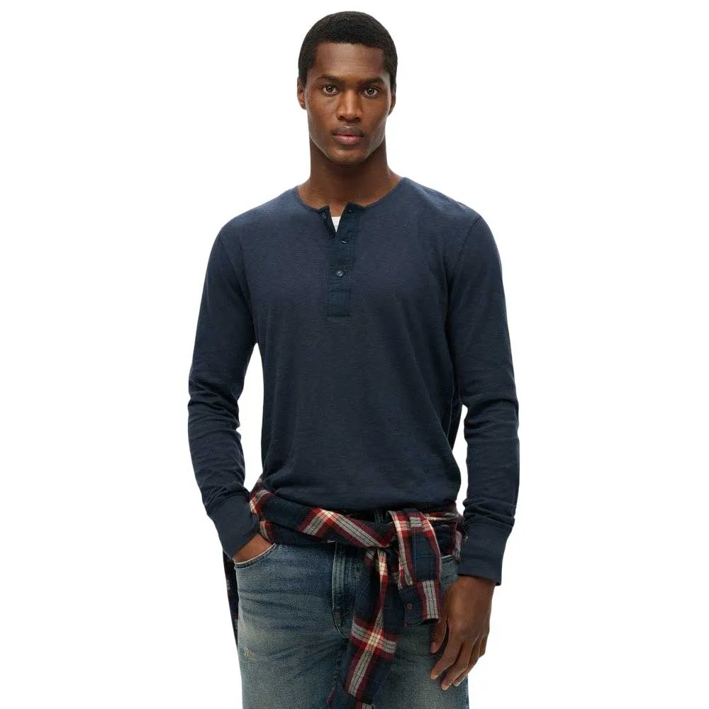 

Лонгслив Superdry Merchant Grandad, серый