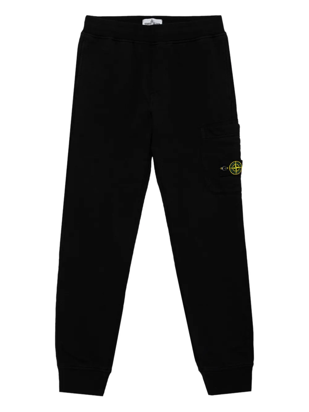 

Узкие брюки с карманами Stone Island Junior, черный