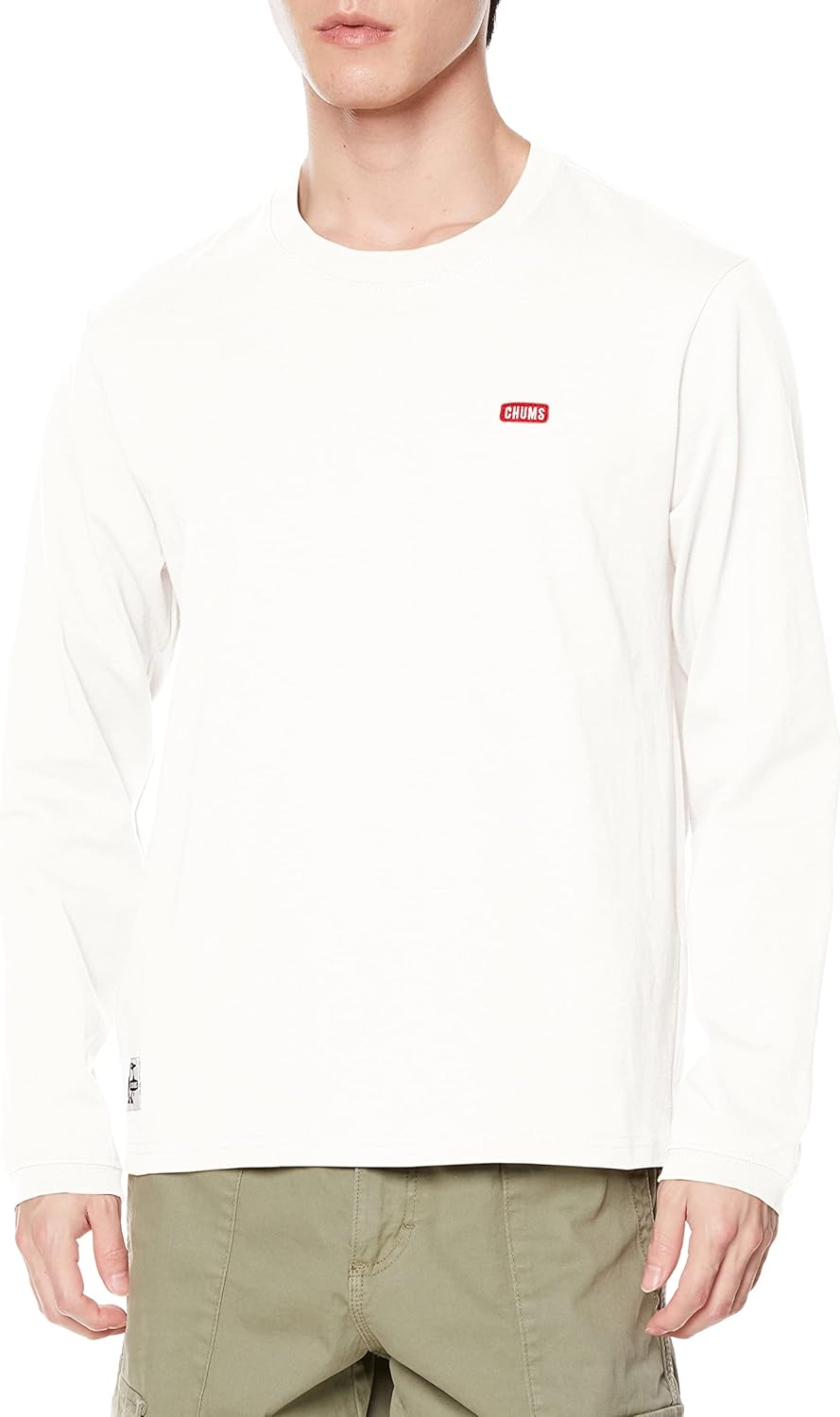 

Мужская футболка с длинным рукавом CHUMS Booby Logo, белый