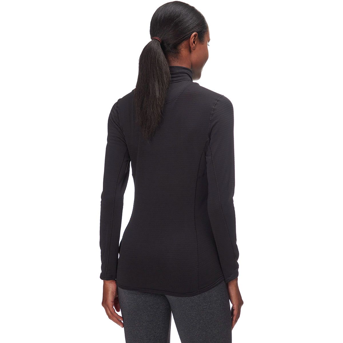 Термобелье с молнией на шее Capilene thermal weight zip-neck Patagonia, черный — фото 4