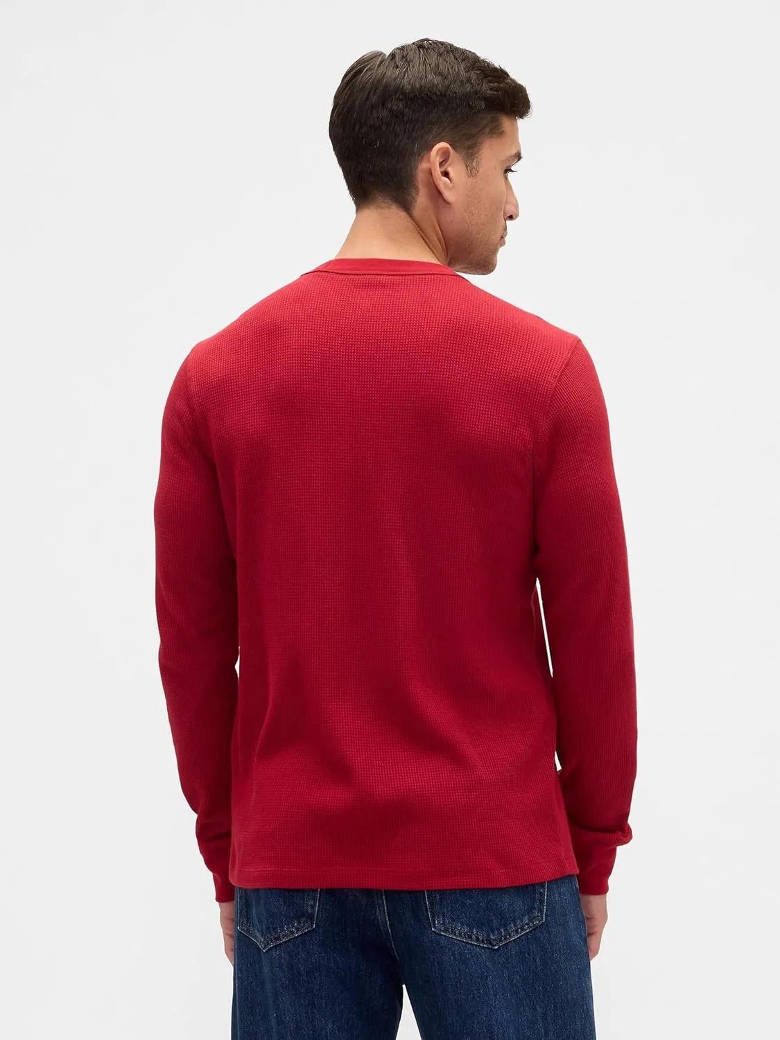 Мужская футболка GAP из вафельной вязки — фото 3