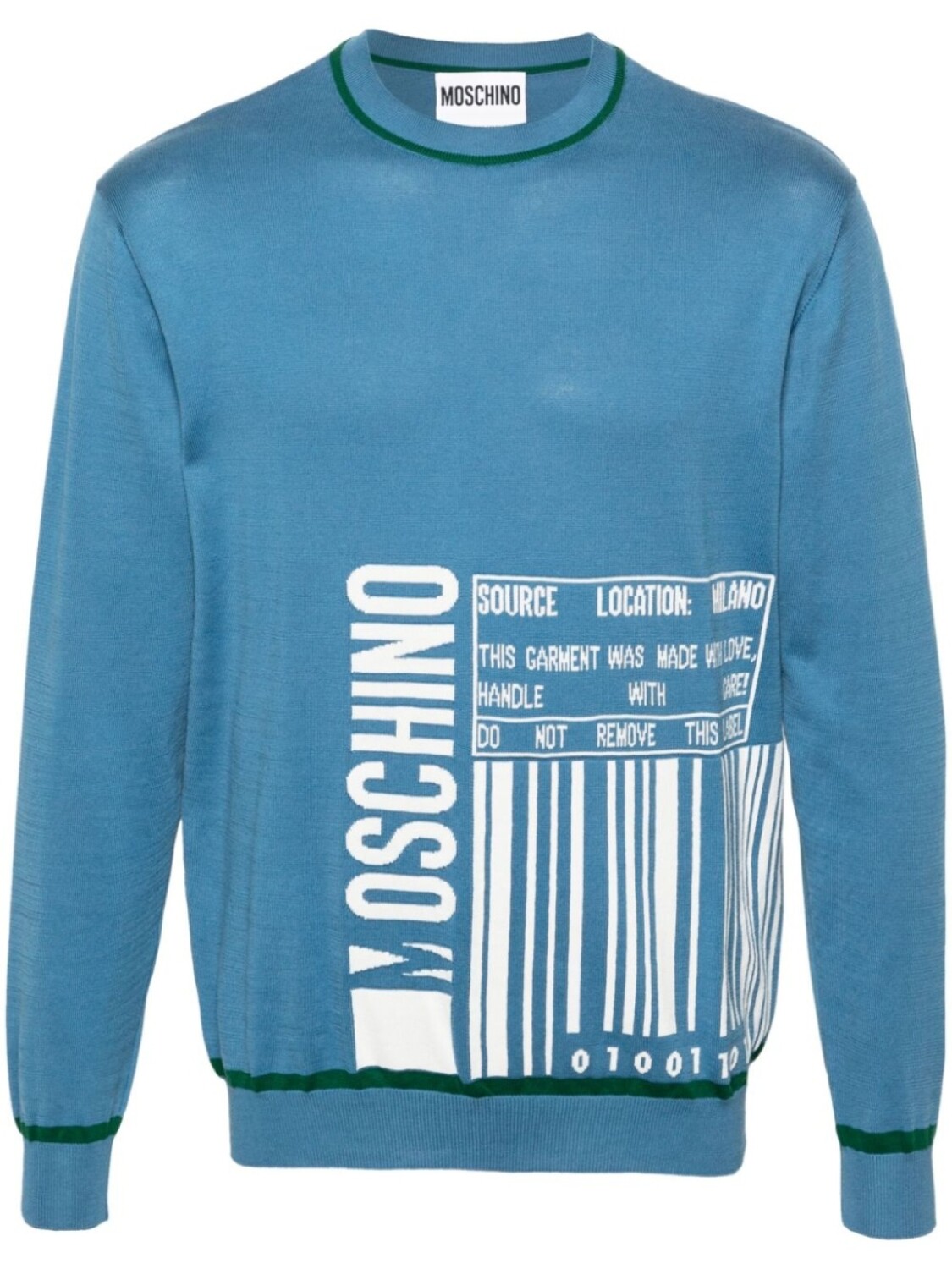 

Moschino джемпер с логотипом, синий