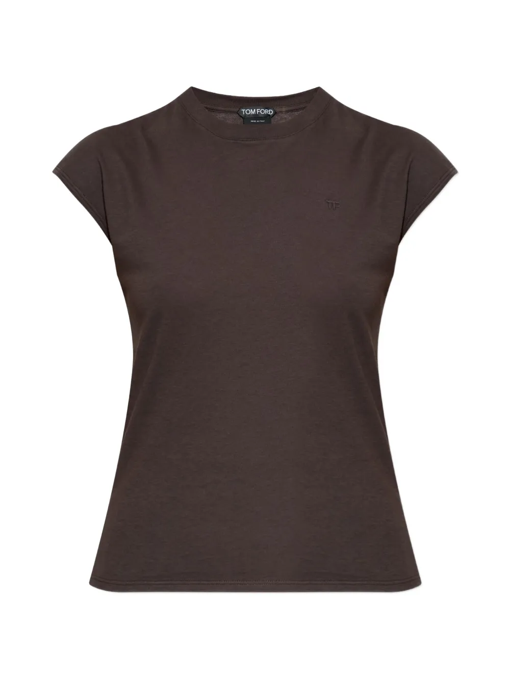 

Футболка с вышитым логотипом TOM FORD, коричневый