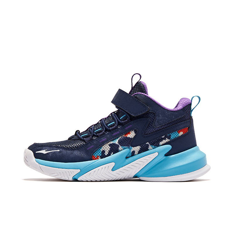 

Устойчивые к скольжению мид-топы детские повседневные кроссовки Fjord Blue Digital Blue Kids' ERKE KIDS, Fjord синий/Digital синий