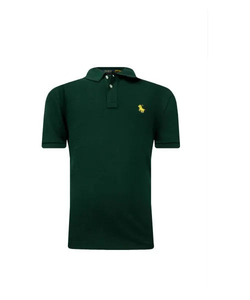 

Футболка поло Slim fit Polo Ralph Lauren, зеленый