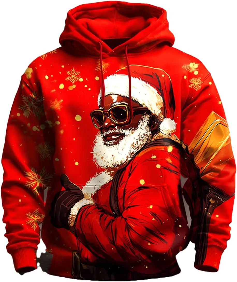 

Рок-свитшот с Сантой в рождественском стиле Punk CIVIZILUX