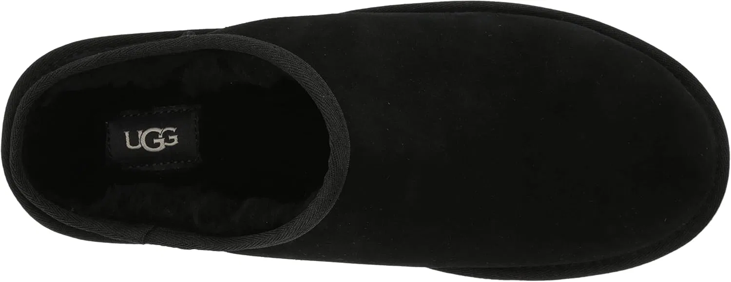 Мужские классические тапочки-слипоны UGG, Black — фото 4